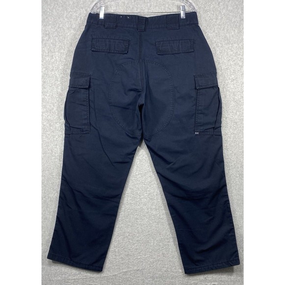 5.11 Tactical Pants Mens 35.5-39 (34x28) Ripstop Cargo Pockets Utility Work Blue - Picture 6 of 13